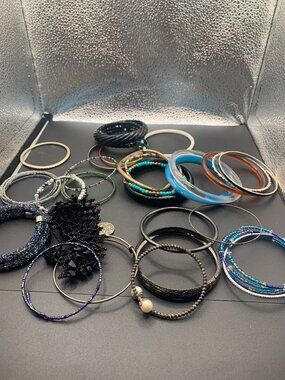 28ct Assorted Fashion Bracelet Bundle SELLING AS IS